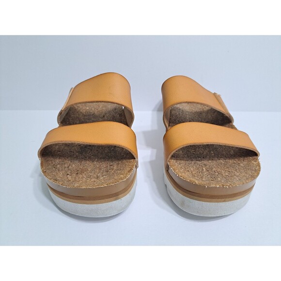 REEF Cushion Vista Hi Women's 8.5 Natural Platform Sandals Cork Leather - Picture 6 of 10